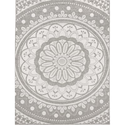 Binnen- en buitenkleed Breezy grijs  160x220 cm