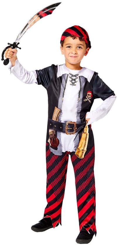 Amscan piratenkostuum duurzaam verkleedpak jongen 3-4 jaar piraat.