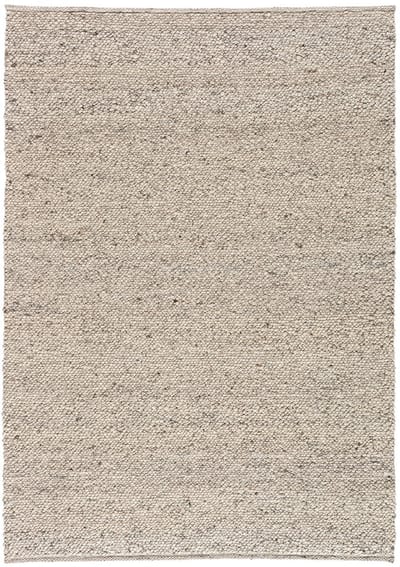 Lino Noble Taupe Vloerkleed 170x240cm - Handgeweven Luxueus Tapijt 100% gevilte wol - Laagpolig - 18mm dik - 3,7kg/m² - Tapijt Woonkamer - Vloerkleed Slaapkamer - Tapijt Eetkamer