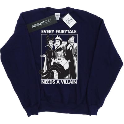 Disney Meisjes Schurken Katoenen Sweatshirt (Marineblauw)