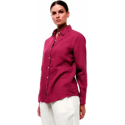 Damenlinnen lange mouwen blouse Haris Cotton Essentials