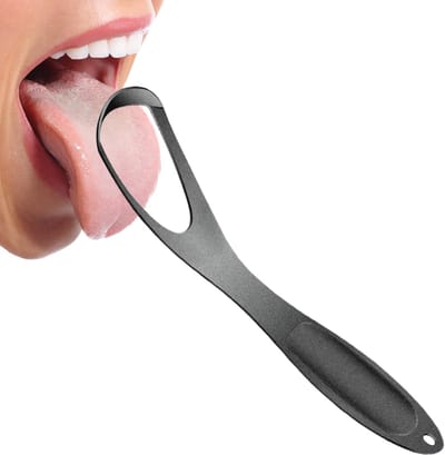 Tongschraper - Ademverfrisser - Frisse Adem - Ergonomisch Handvat - 145 cm - Metaal