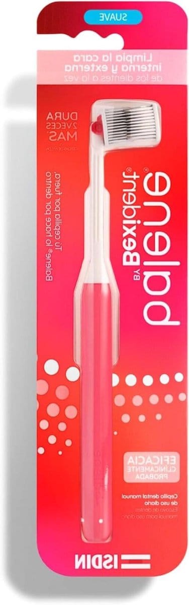 Tandenborstel - Handtandenborstel - Mondhygiëne - Dubbelzijdig poetsen - 245 cm - Koraal