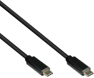 USB-C Kabel - USB 3.2 Gen 1 - 60W laden - Pro - 0,5 meter - Zwart