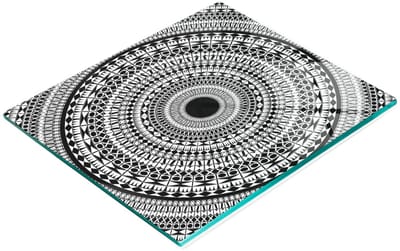 Keukenplank van gehard glas met decoratieve afbeeldingen, decoratief ornament, 60x52 cm