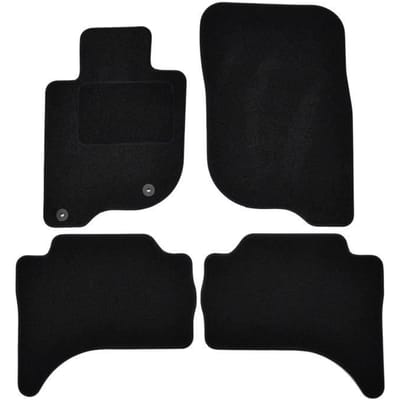 Vloermatten - Mitsubishi - L200 - Zwart velours - 4 stuks - Nauwkeurige pasvorm