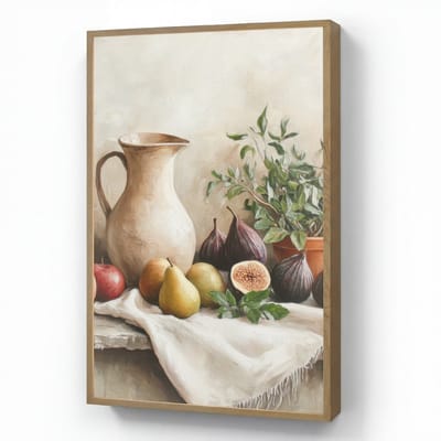 Wandlamp 60x90 cm - Oplaadbaar - Fruit - Kruiden - Landelijk - Wandlampen binnen woonkamer - Slaapkamer lamp - Decoratieve nachtlamp - Vloerlamp draadloos