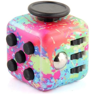 6-in-1 Fidget Cube Antistress Speelgoed 3,4 cm 40 g - Hand Spinner Decompressie Tool voor ADHD Autisme Angst Stressverlichting Kinderen Volwassenen pink