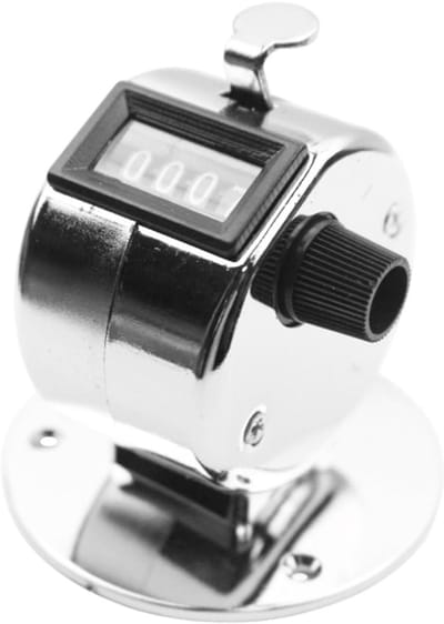 Mechanische Teller - Handteller Reset - Nauwkeurig Tellen - Roestvrij Staal - Meerdere Eenheden - Zilver