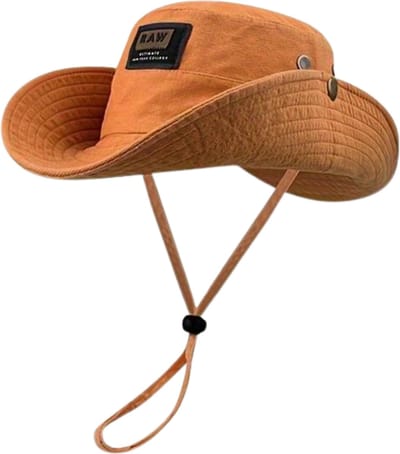 Livano Zonnehoed - Reishoed - UV Beschermende Hoed - Bucket Hat - Festival - Pet - Hoedje Voor Dames & Heren - Hoofdbescherming - Oranje