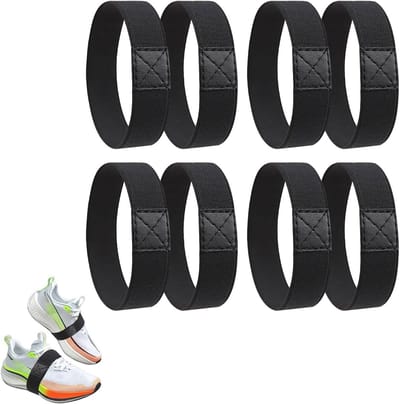 Set van 8 Kinderen Veters voor Voetbalschoenen - Rubber Veters voor Stevige, Losse en Oncomfortabele Schoenen