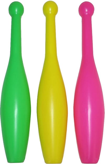 3 JONGLEERKEGELS 33CM