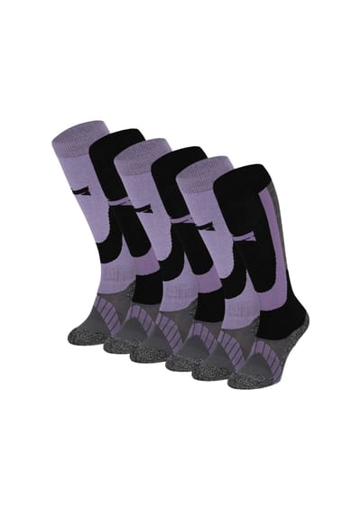 Morethansocks - Skisokken unisex - 6-paar - Maat 35 t/m 48 - merino wol - ski sokken - skisokken heren - skisokken dames - skisokken