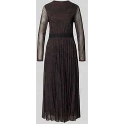 s.Oliver - female - Meshjurk met luipaardprint en plooien