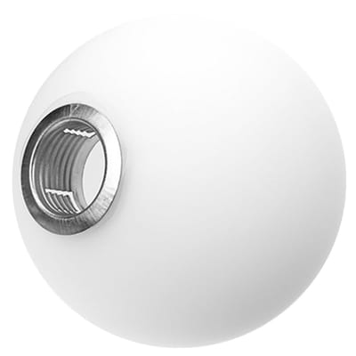 Dailygoody - 80 mm Globellamp - Vervangingslampenkap - Opaalbal - Ronde Lampenkap - Elegante Verlichting - Geschikt voor Hanglampen - Wit