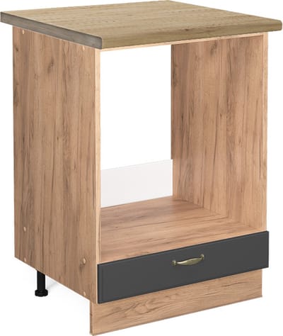 Vicco Fame-Line Ovenombouwkast – 60 cm, WB Eik Antraciet-goud
