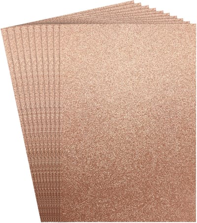 Cosensi - Dailygoods - Dailygoody - A4 Glinsterend Papier - Scrapbooken - Premium Kwaliteit - Rose Goud - DIY Projecten - Perfect voor Feestdecoraties en Huwelijken