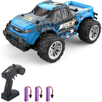 Afstandsbediening auto 2,4 GHz All Terrain afstandsbediening vrachtwagen off-road auto 4WD voertuig cadeaus voor kinderen 3 battery