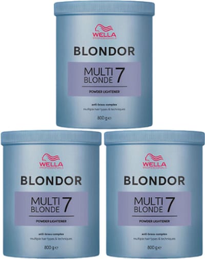 Wella Blondor Multi Blonde Lightening Powder Triple Pack - 3x800gr