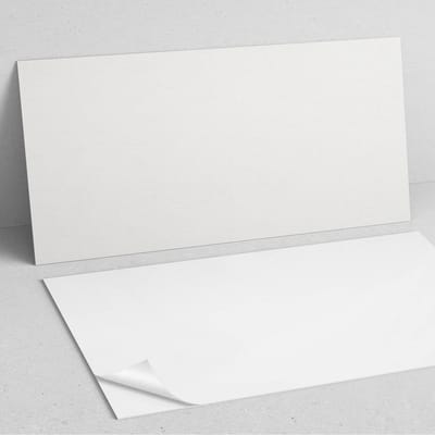 Coloray Wandpanelen Zelfklevend - Ivoorkleur PVC Wandpaneel - 100 cm x 50 cm - Grijs Wandbekleding Zelfklevend - 1 stuk - Eénkleurige Wandpanelen Zelfklevend - Wandpanelen Keuken - Wandpaneel Badkamer