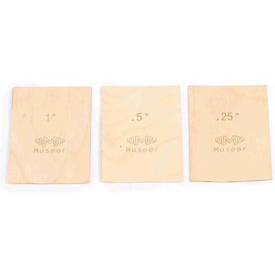 Muspor 3 stuks Gitaar Hals Shim Draagbaar Bas Gitaar Halsplaat Gereedschap Massief Esdoornhout Gitaar Hals Shim Bescherming 0.25 0.5 1 beige