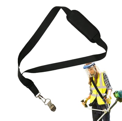 Draagriem Grastrimmer - Schouderband Tuin - Comfortabel Werken - Verdeelt Gewicht - Verstelbaar - Zwart