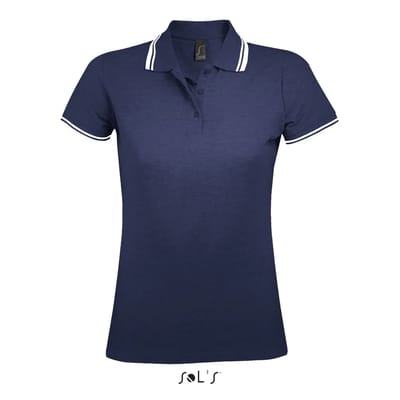 SOL'S Women´s Polo Shirt Pasadena L586 - French Navy/White - XL