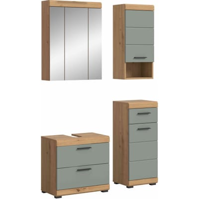 Scout badkamercombinatie salie MDF TZ Artisan eiken NB - 37x112x191cm