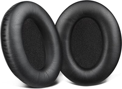 Vervangende Oorkussens voor Bose A20 en A10 Luchtvaartheadsets, Zachte Leren Earpads met Geluidisolatie en Comfortabele Kussens (Zwart)