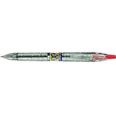 PILOT Drukbalpen Bottle 2 Pen Ecoball, lijndikte 0,6 mm, navulbaar, 86 % gerecycled materiaal, rood