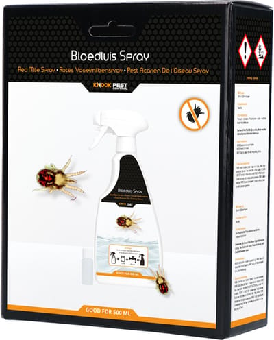 Knock Pest Control Bloedluizen Spray 500 ml - Gif voor ongedierten - Ongediertebestrijding - Spuitfles - Tegen Insecten