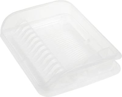 Afdruiprek van BPA-vrij kunststof - ruimtebesparend en vaatwasmachinebestendig - geschikt voor 12 borden - 395 x 295 x 8 cm afdruiprek curver