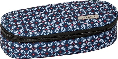 Comix Etui, Skulls - 22 x 10 x 6 cm - Polyester