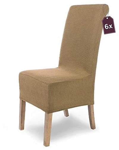 Elastische Stoelhoezen voor Vrijdragende Stoelen - Set van 6 Microvezel Stoelbekleding