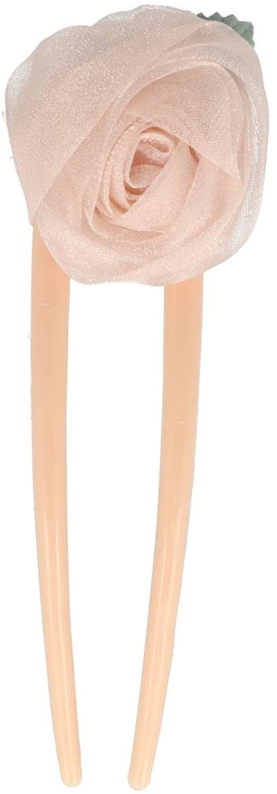 Haarsoires Styling Tool Haarvork 11cm – Roos Bloem – Knot Haarpin – Roze