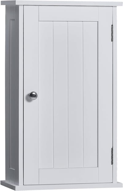 Verte Toiletkastje - Badkamermeubels - Wandrek - 50 x 30 x 14 CM - Wit