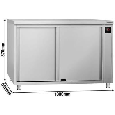 GGM Gastro Wärmeschrank ECO - 1000x600mm - mit Durchreiche & Schiebetüren - Digital