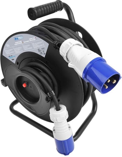 ProPlus Kabelhaspel - 25 meter - Neopreen - 3 x 1.5 mm² - Met stroomonderbreker