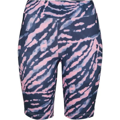 Urban Classics sportbroek ladies tie dye cycling shorts Lila-s