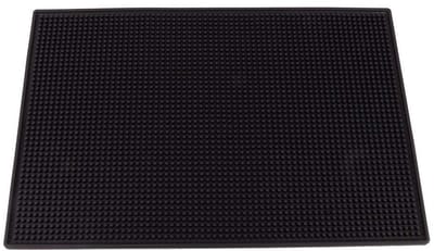 Allecto - Bar Mat - Rubber Bar Mat - Antislip en waterdicht - Zwart - Drip Mat - Voor thuisbar en keuken - Groot formaat