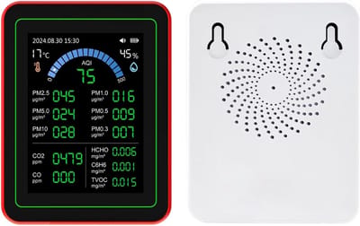 Luchtkwaliteitsmeter - Luchtkwaliteitstester - Binnenlucht Meten - 18 In 1 Detector - 2.8 Inch HD Scherm
