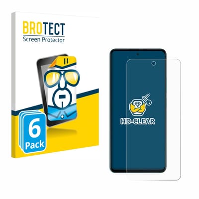 BROTECT - Screenprotector voor Oppo A5 - Folie Beschermfolie transparant 6 Stuks
