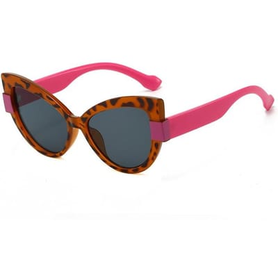 Lunettes de vue Style INS pour femmes Protection UV Oeil de Chat Bloc de Couleurs Monture Large Confortables et Mode Lunettes de Soleil Tendance 0