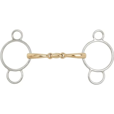 Pessoa bit voor dubbelgebroken paarden BR Equitation Soft Contact