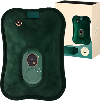MMP® Warmtekussen Oplaadbaar - Warmtekussen Elektrisch - Warmtekussen Draadloos - Duurzaam met Hoes - 18x26x18cm - Groen