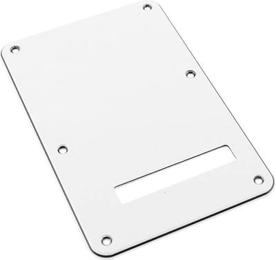 Fender 991321000 Stratocaster® back plate, 3-ply white