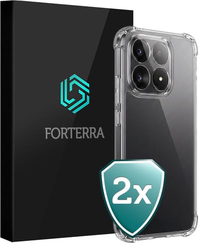 Hoesje 2 Stuks - Geschikt voor Xiaomi 15T - Sterk & Shockproof - Back Cover - Siliconen Case - Telefoon Hoes Shock Proof - Transparant