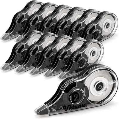 12 Stuks Correctietape Set - 8m x 5mm - Milieuvriendelijk Geschikt voor Kinderen en Kantoor