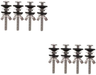 Toilet Zitting Bevestiging - Bevestigingsset - Toilet Reparatie - Universele Pasvorm - 4 Sets - Zilver