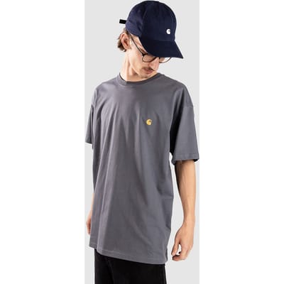 T-shirt met Labelstitching en Ronde hals